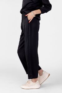 Lila Satin Loose Fit Pants sold by fab'rik