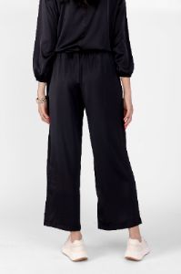 Lila Satin Loose Fit Pants sold by fab'rik