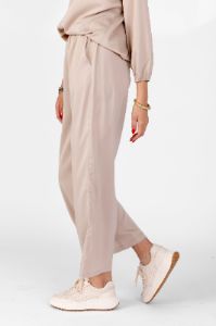 Lila Satin Loose Fit Pants sold by fab'rik