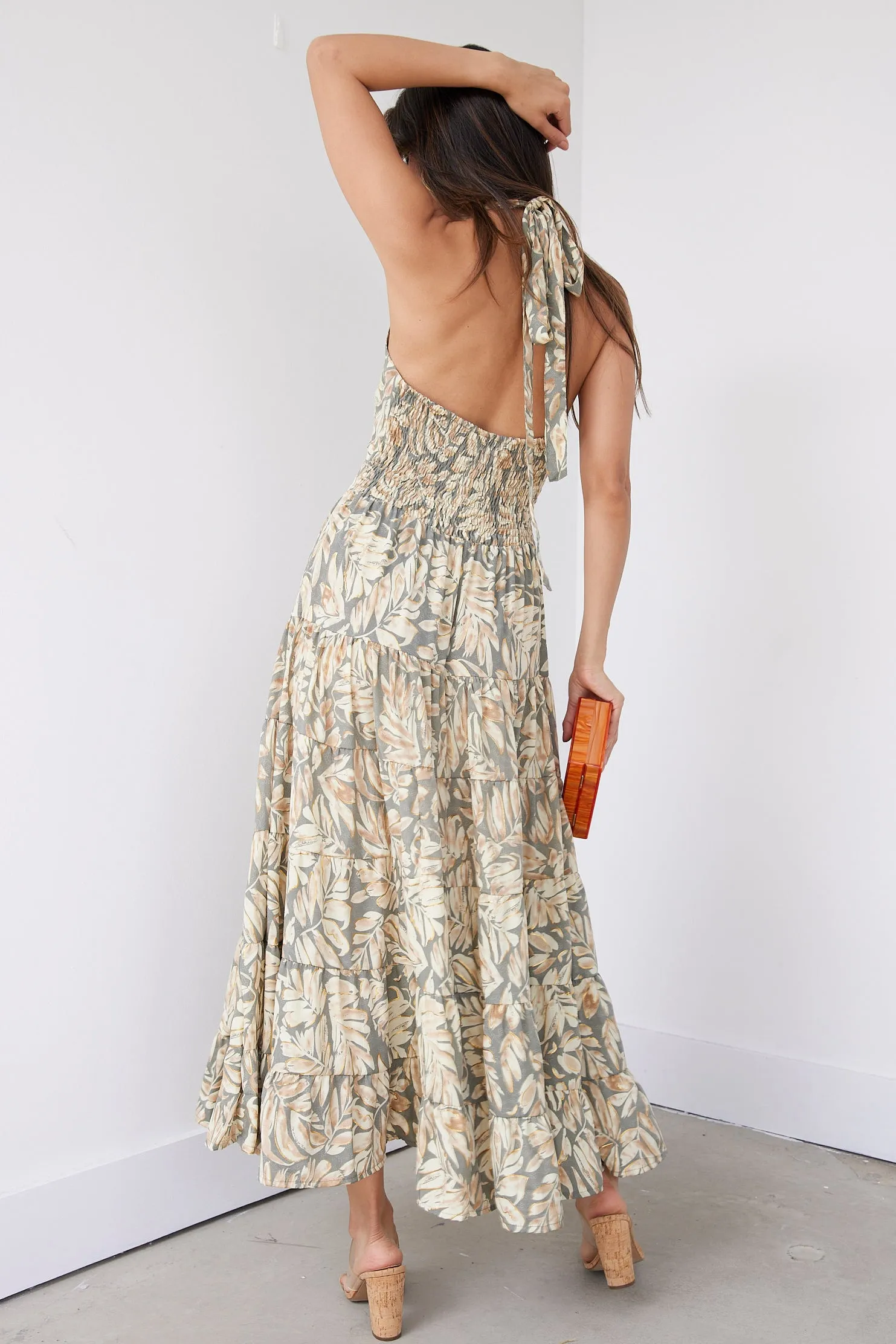 Belle Halter Floral Dress sold by fab'rik product image thumbnail 3