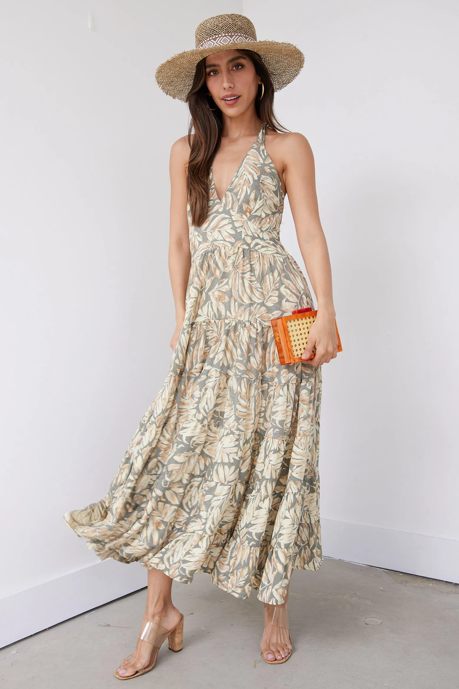 Belle Halter Floral Dress sold by fab'rik product image thumbnail 2