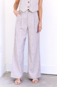 SALE - Peyton Wide Leg High Waisted Pants sold by fab'rik