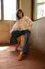 SALE - Esme Fringed Hem Wide Leg Jeans sold by fab'rik