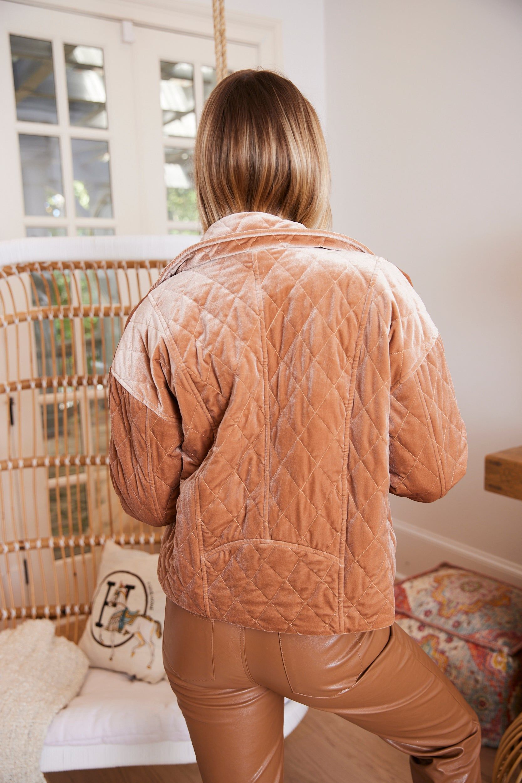 Leighton Quilted Moto Jacket sold by fab'rik product image thumbnail 3