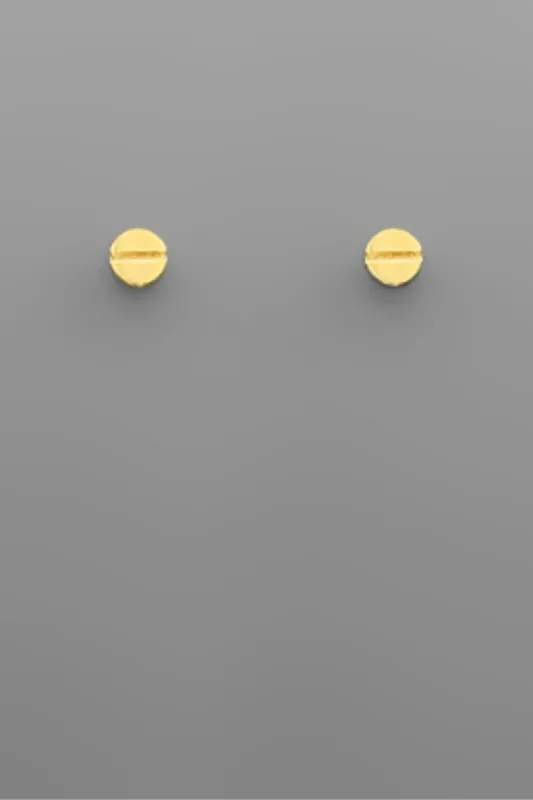 SALE - Zoya Bolt Head Round Studs sold by fab'rik