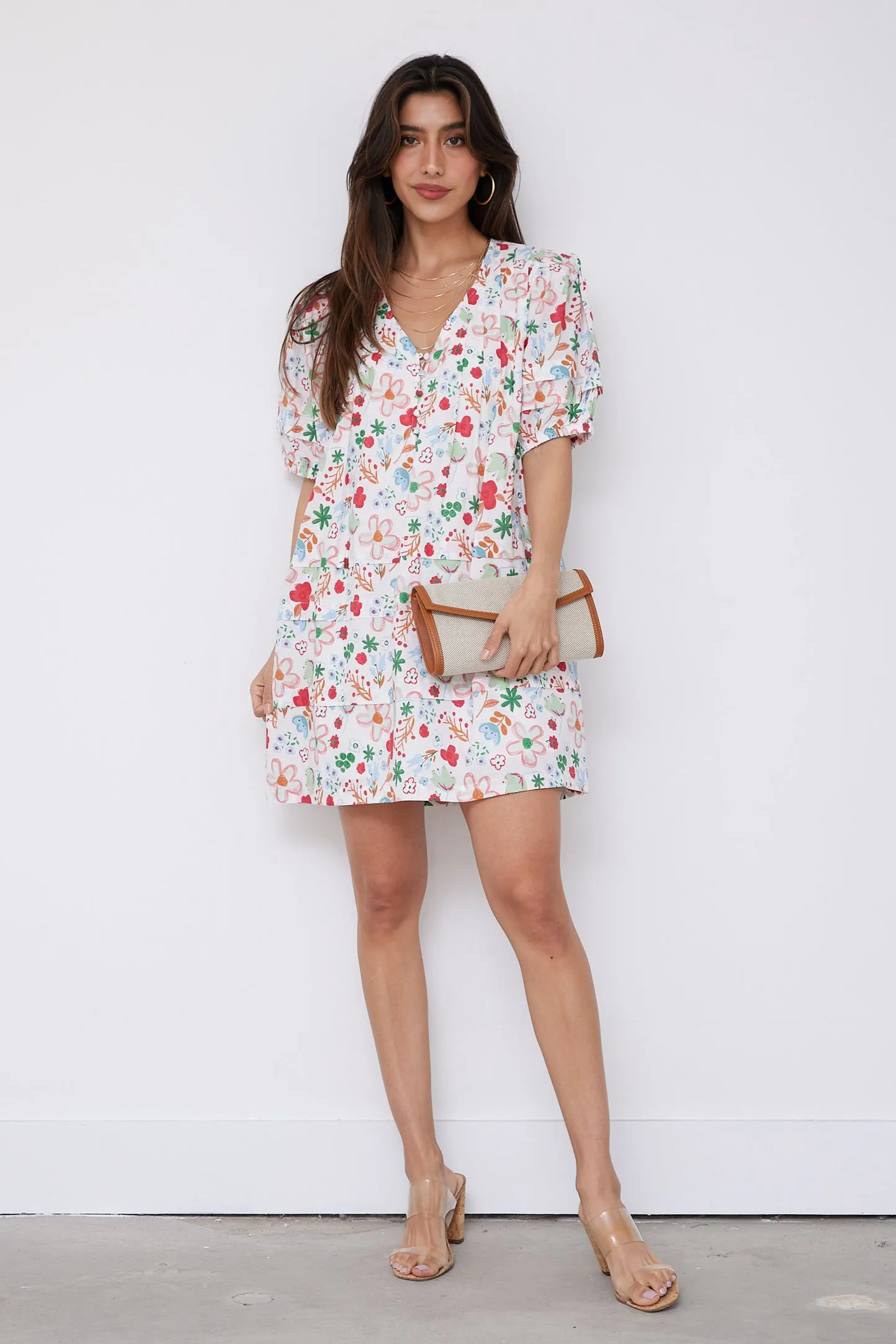 SALE - Kirsten Floral Mini Dress sold by fab'rik
