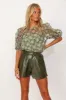 Simmons Embroidered Round Neck Top sold by fab'rik