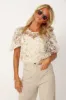 Simmons Embroidered Round Neck Top sold by fab'rik
