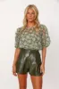 Simmons Embroidered Round Neck Top sold by fab'rik