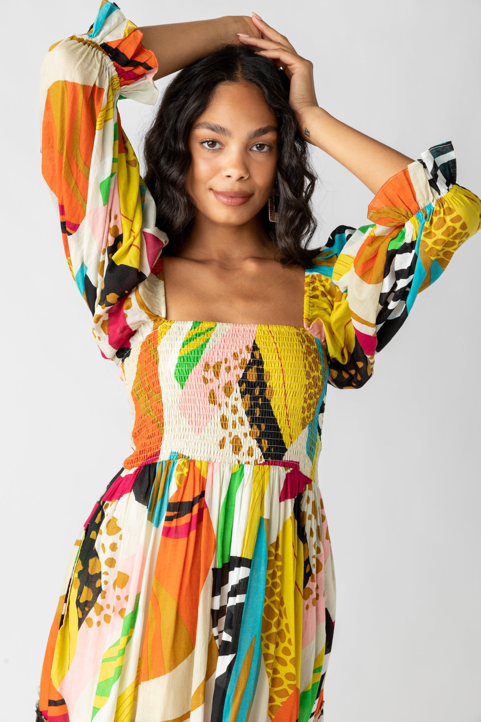 Deanna Abstract Printed Maxi Dress sold by fab'rik product image thumbnail 2