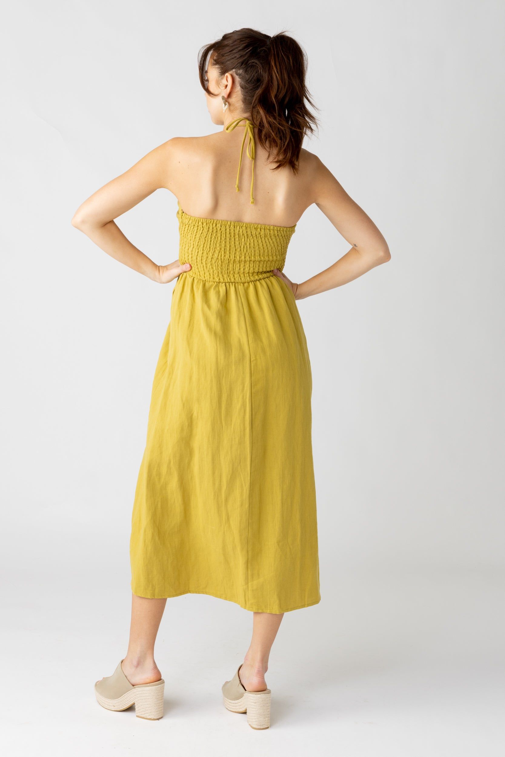 Lucy Halter Twist Front Midi Dress sold by fab'rik product image thumbnail 4