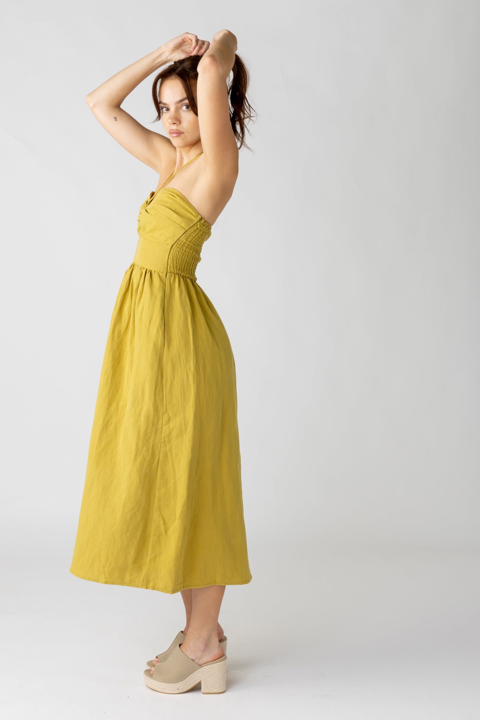 Lucy Halter Twist Front Midi Dress sold by fab'rik product image thumbnail 2
