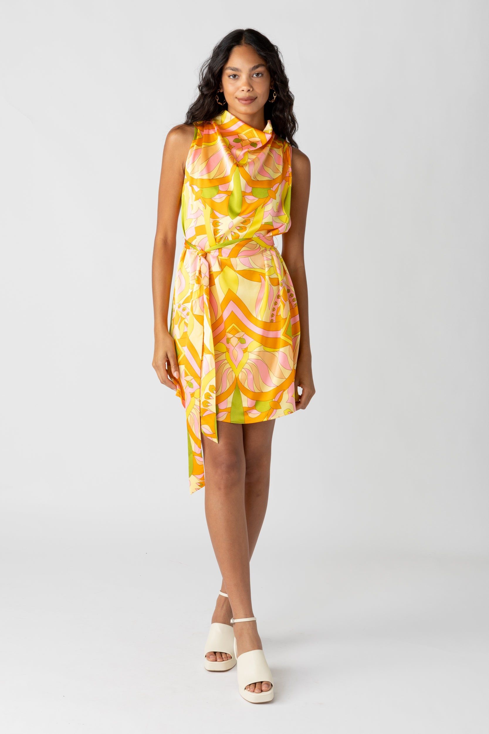 SALE - Yvette Printed Tie Waist Dress sold by fab'rik