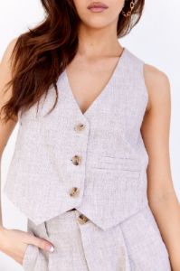 SALE - Oaklee Button Front Vest sold by fab'rik