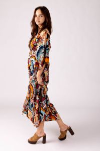 SALE - Phoebe Kimono Sleeve Maxi Dress sold by fab'rik