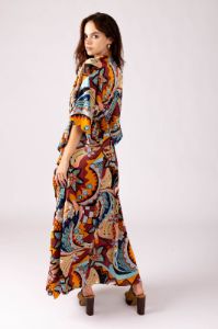 SALE - Phoebe Kimono Sleeve Maxi Dress sold by fab'rik