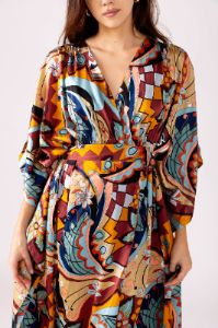SALE - Phoebe Kimono Sleeve Maxi Dress sold by fab'rik