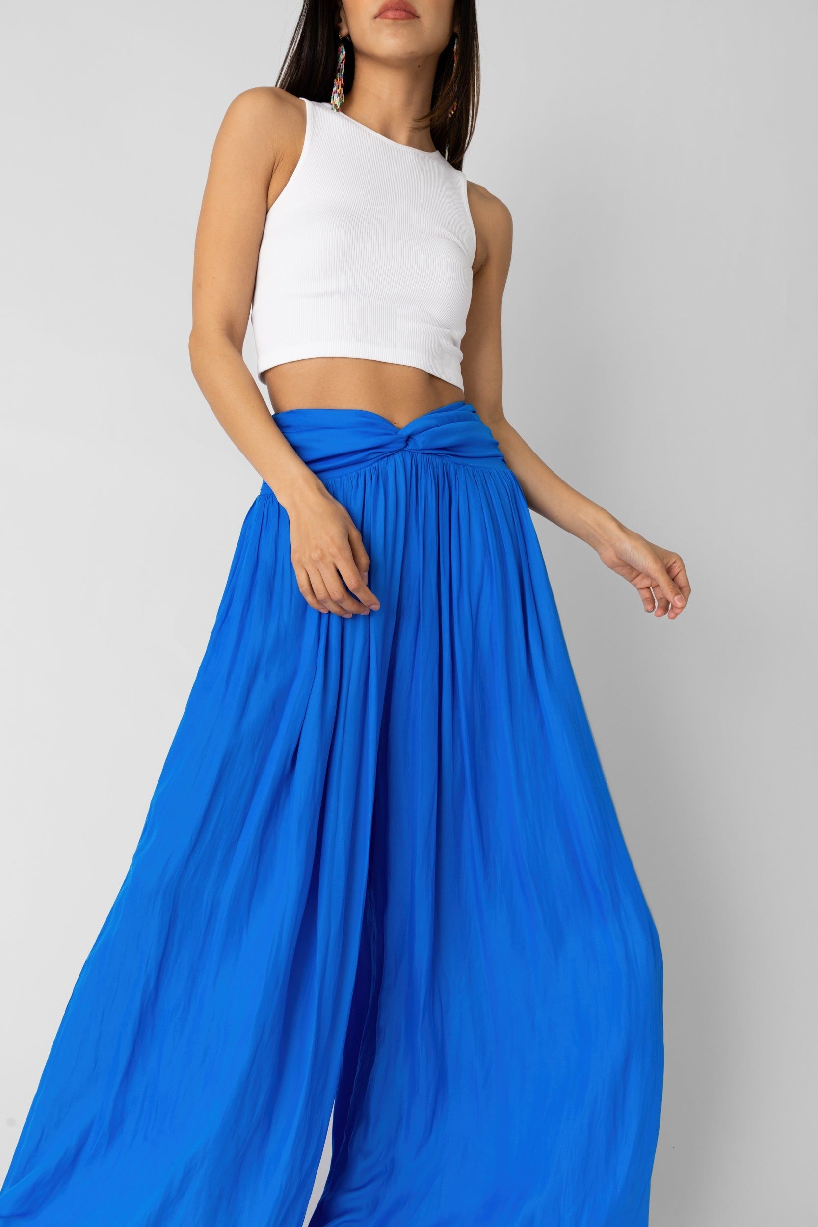 Iris Front Twist Detail Wide Leg Pants sold by fab'rik product image thumbnail 4