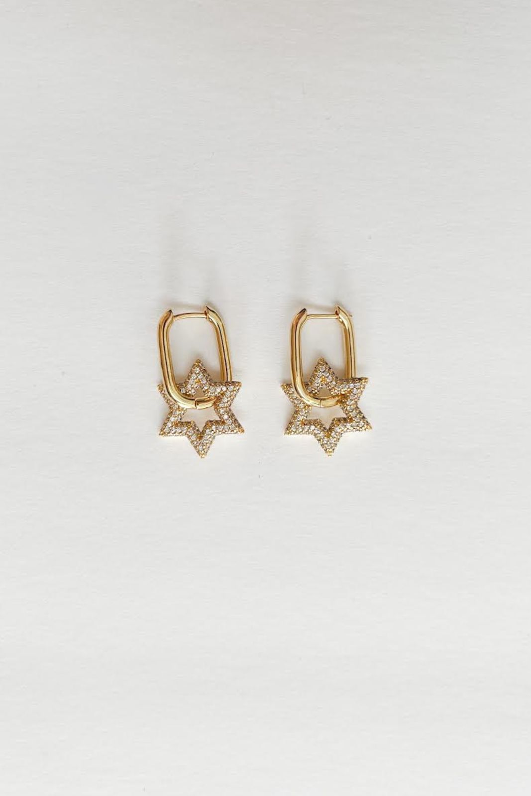 Millie B. Pave Star Earrings sold by fab'rik