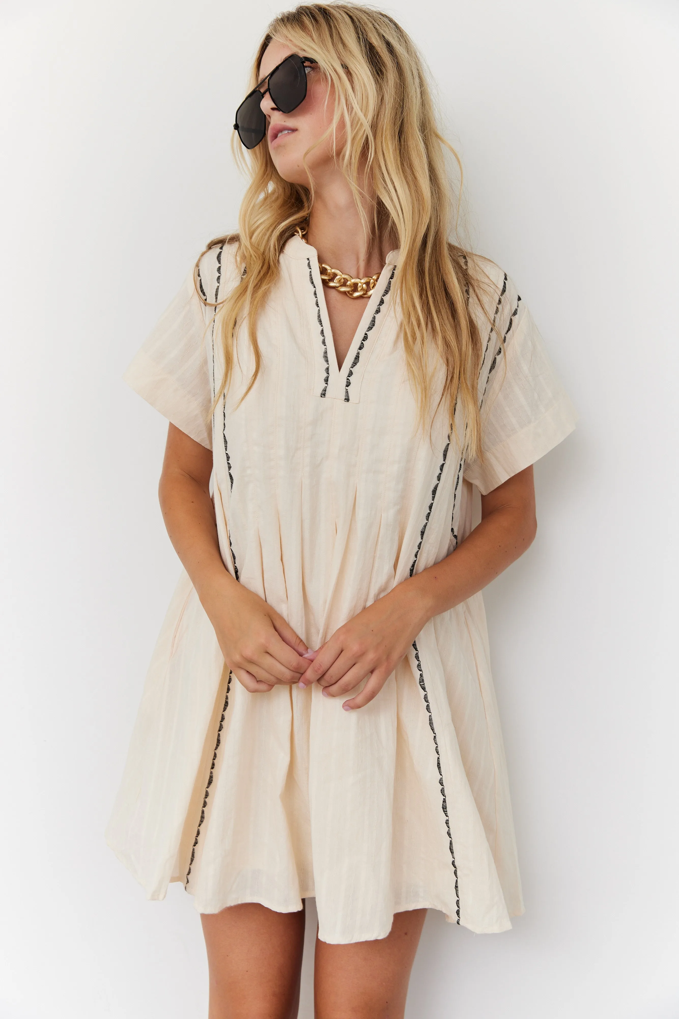 SALE - Elysia Embroidered Swing Mini Dress sold by fab'rik product image thumbnail 2