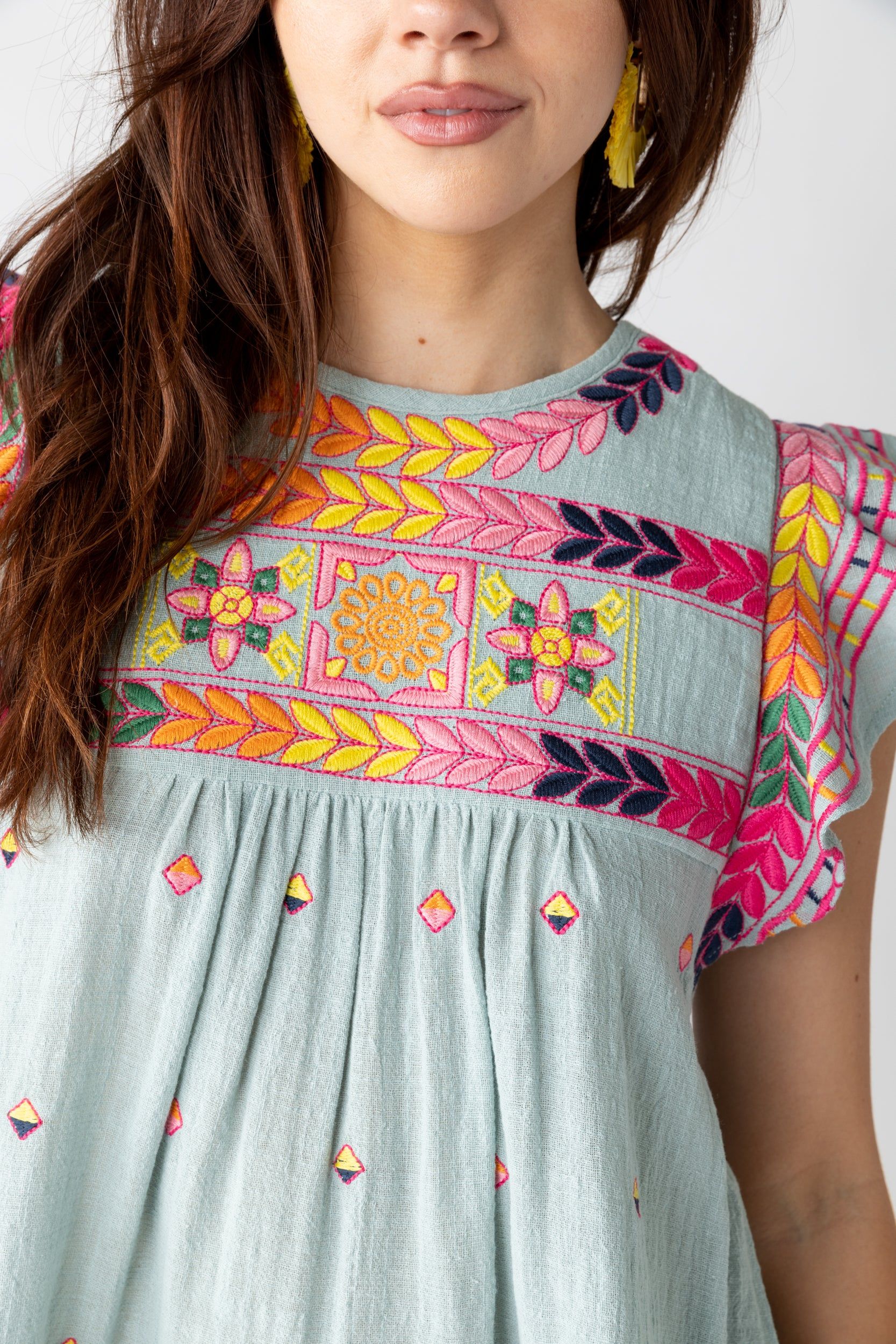 SALE - Celia Embroidered Top sold by fab'rik product image thumbnail 2