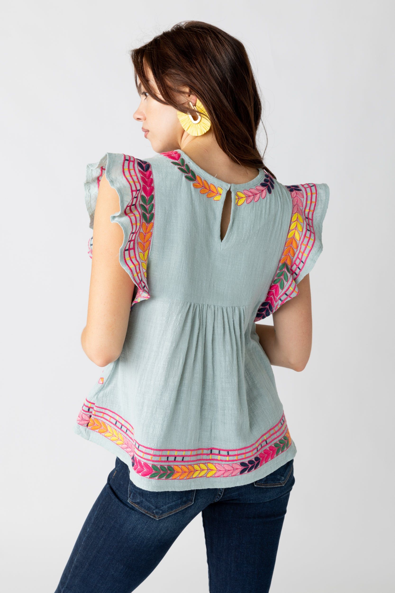 SALE - Celia Embroidered Top sold by fab'rik product image thumbnail 3