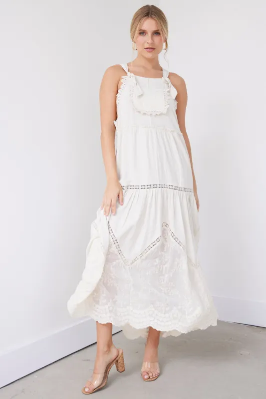 SALE - Isabelle Lace Detail Maxi Dress sold by fab'rik