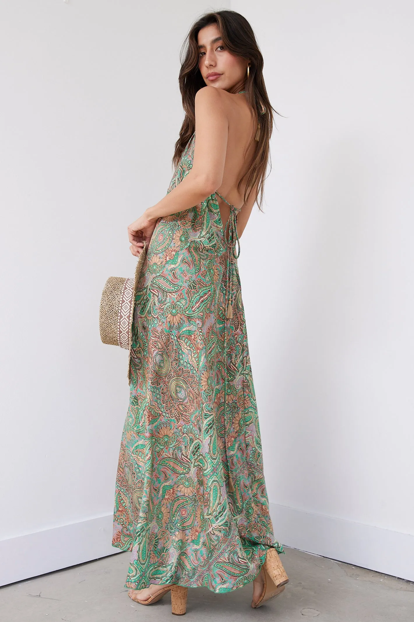Chelsey Halter Maxi Dress sold by fab'rik product image thumbnail 3