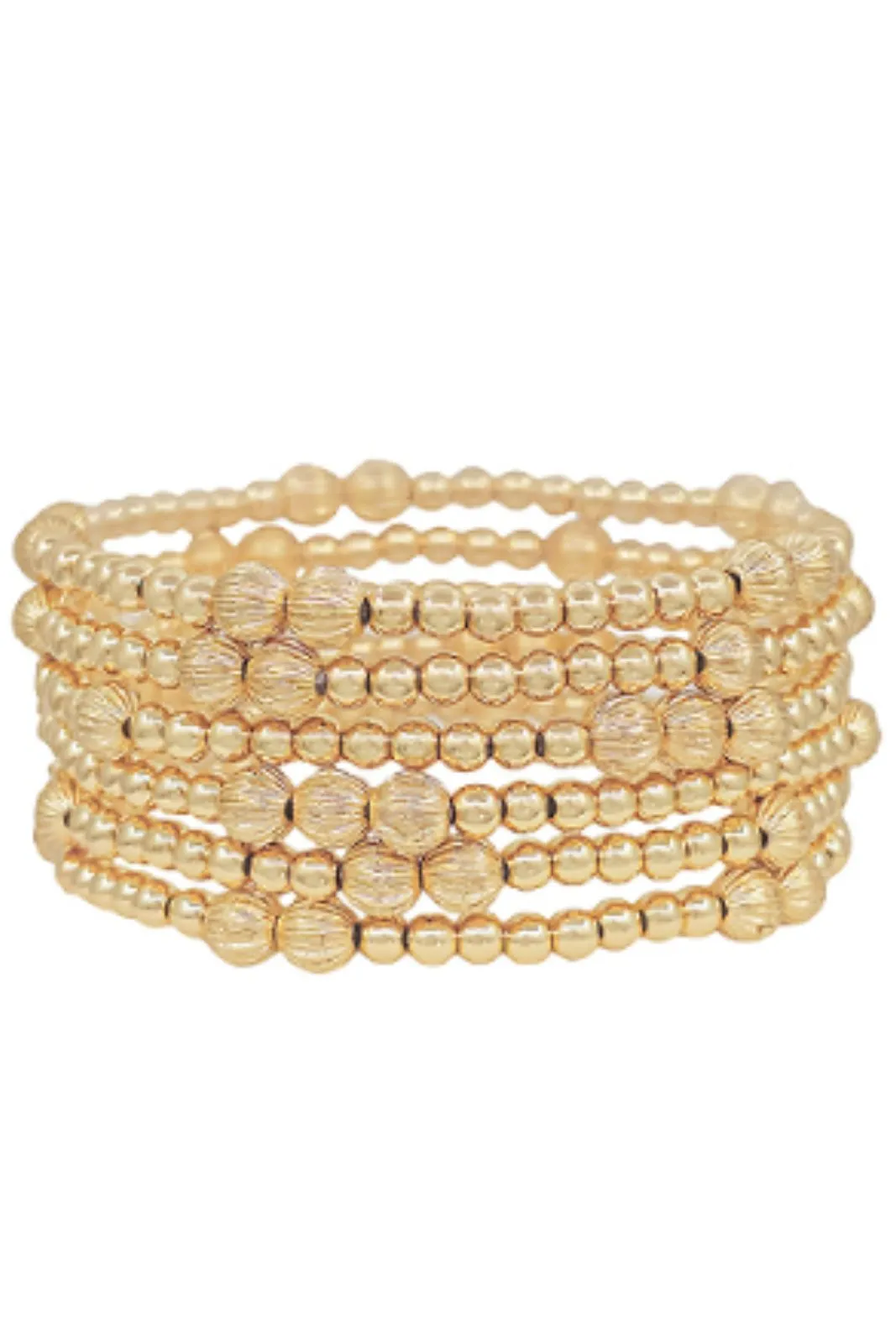 Aston 6 Row Texture Ball Accent Bracelet sold by fab'rik product image thumbnail 2