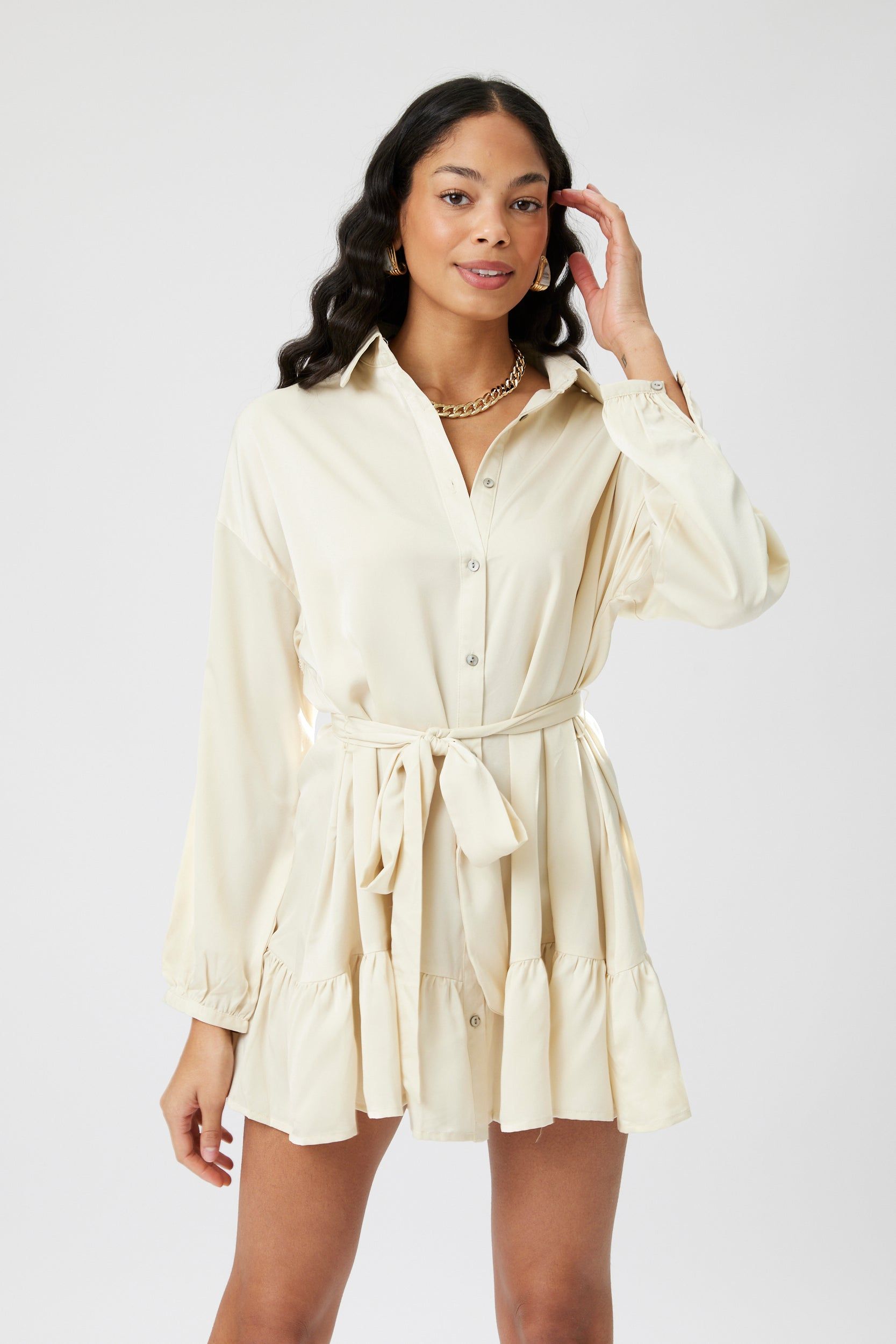 Barry Button Down Shirt Mini Dress sold by fab'rik product image thumbnail 4
