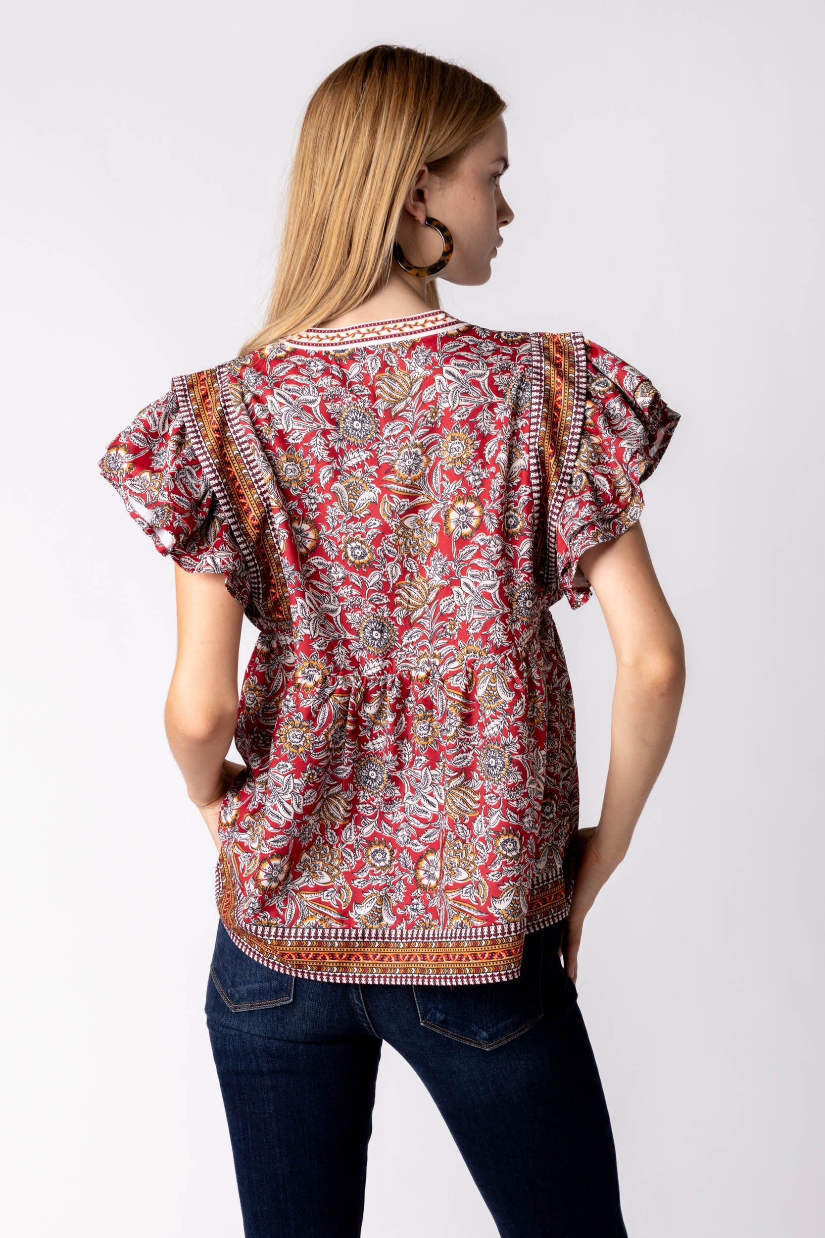 SALE - Lori Printed Top sold by fab'rik product image thumbnail 4