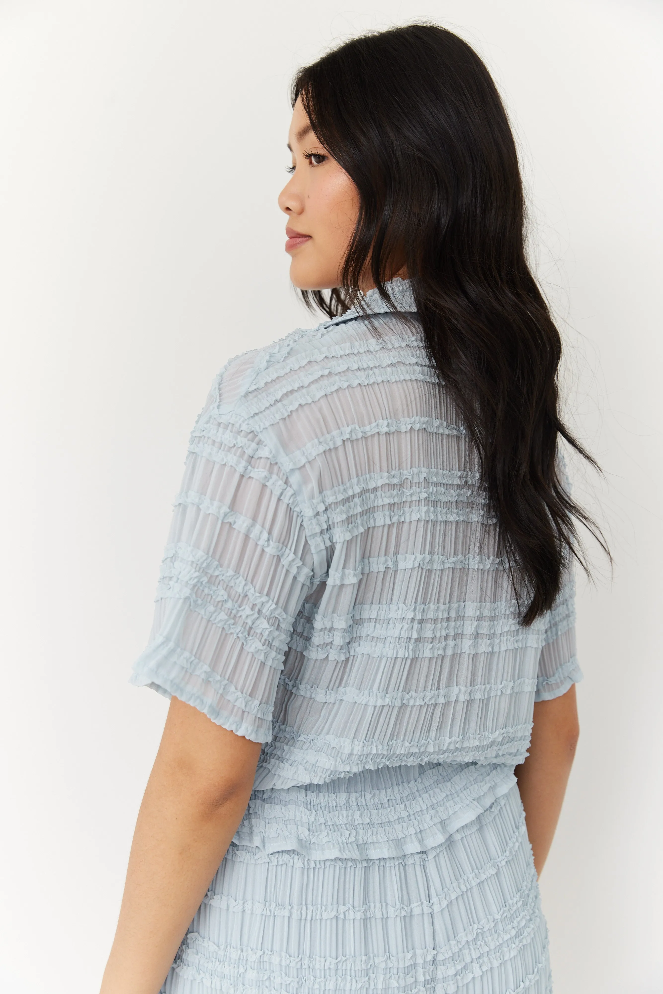 SALE - Jennie Scalloped Edge Button Front Top sold by fab'rik product image thumbnail 4