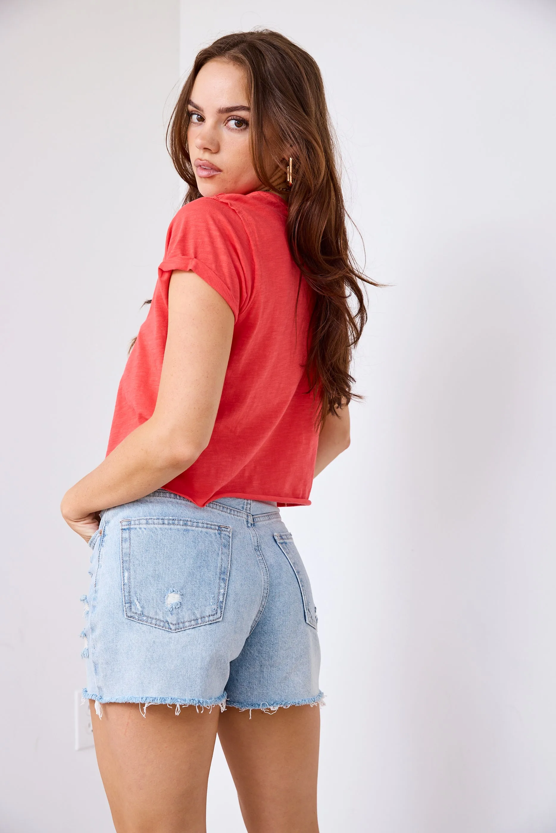 SALE - Meadows Cropped Short Sleeve Tee sold by fab'rik product image thumbnail 3