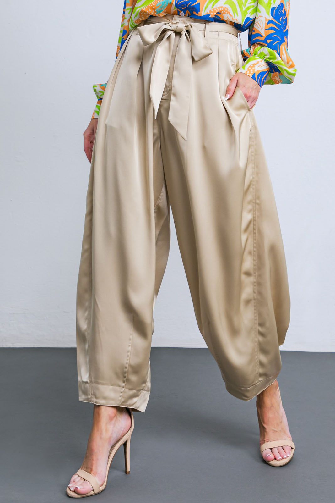 SALE - Gentry Satin Drawstring Pant sold by fab'rik