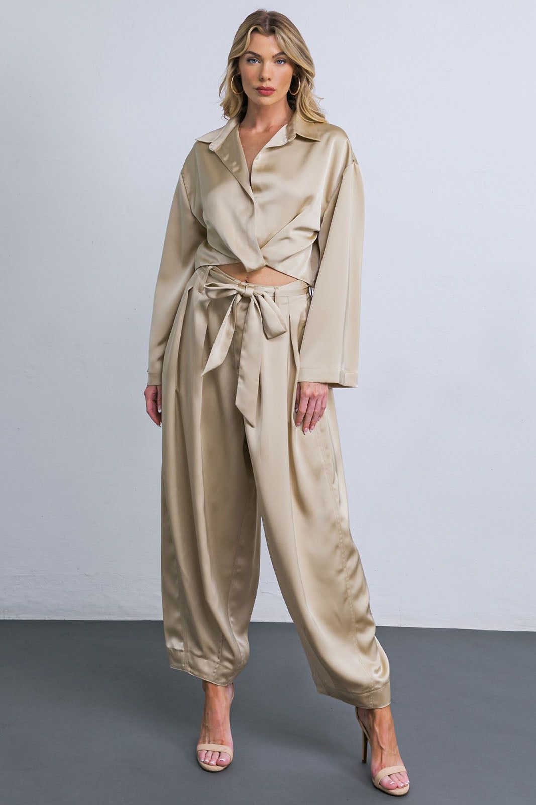 SALE - Gentry Satin Drawstring Pant sold by fab'rik product image thumbnail 2