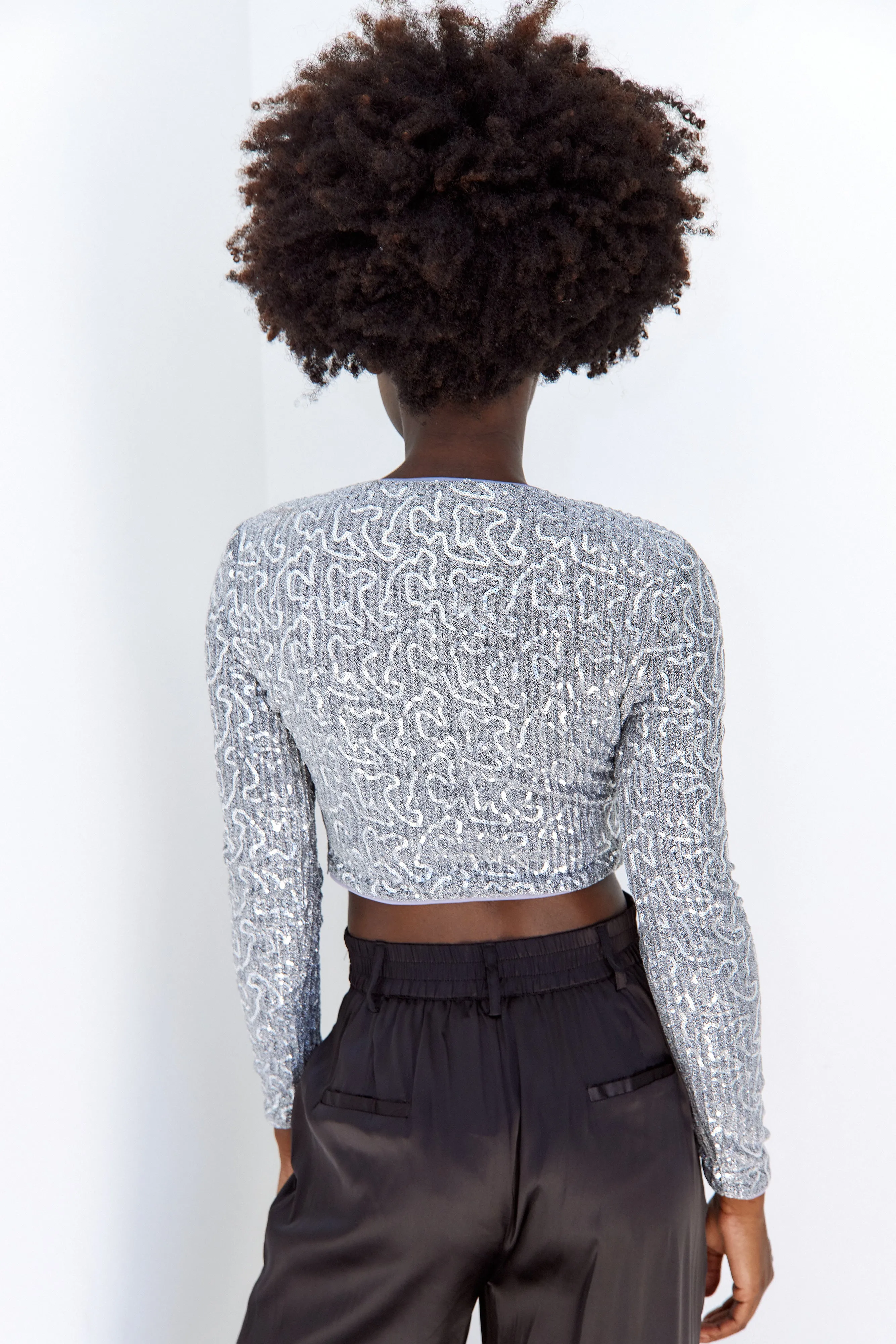 SALE - Bree Front Twist Sequin Top sold by fab'rik product image thumbnail 2