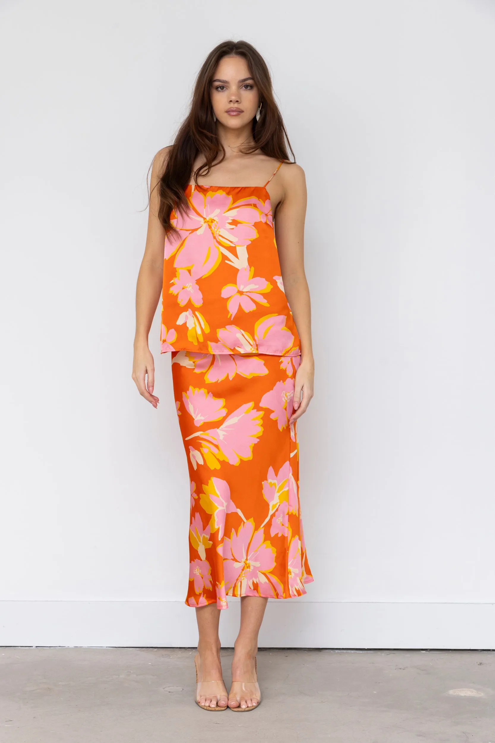 SALE - Celine Floral Sateen Tank sold by fab'rik