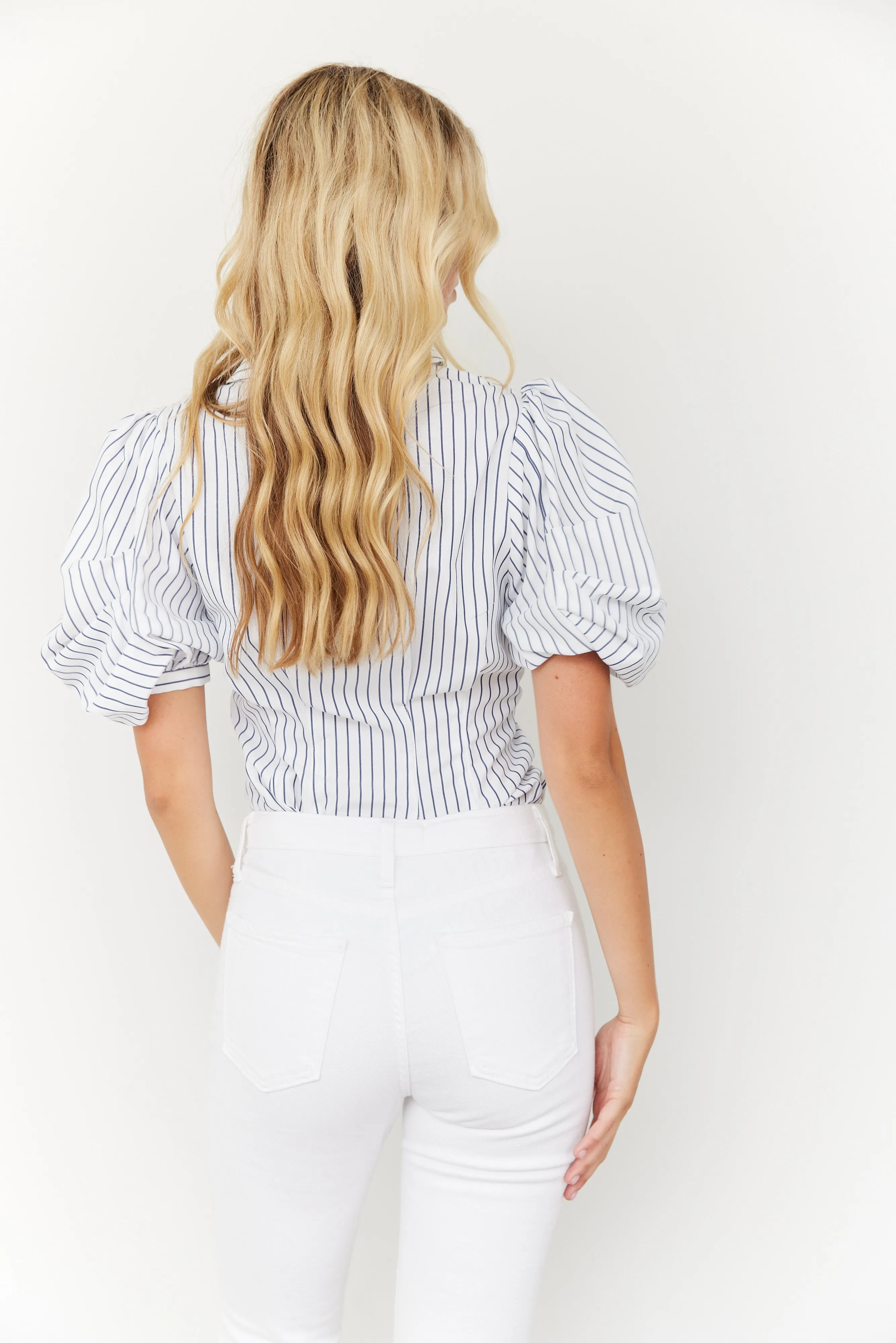 SALE - Evan Striped Button Down Top sold by fab'rik product image thumbnail 3