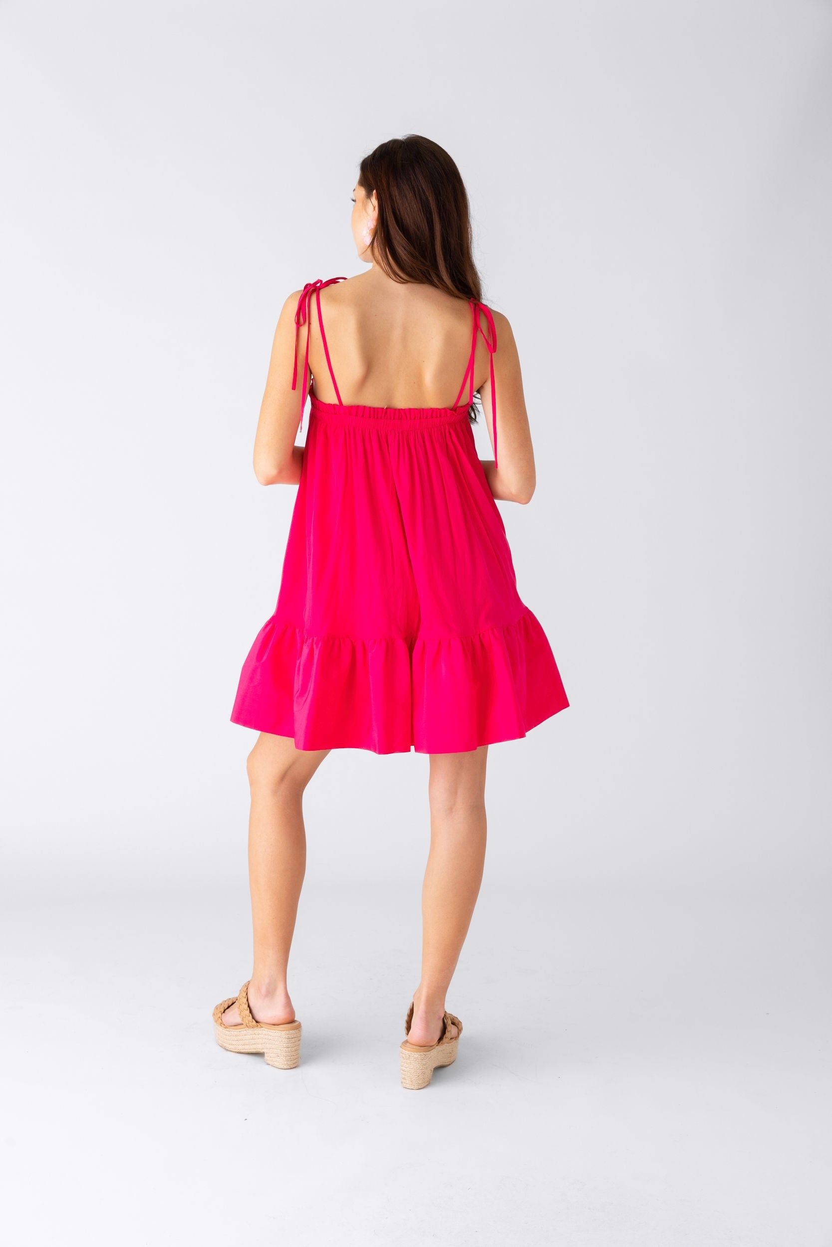 Alma Tie Strap Ruffled Hem Dress sold by fab'rik product image thumbnail 3