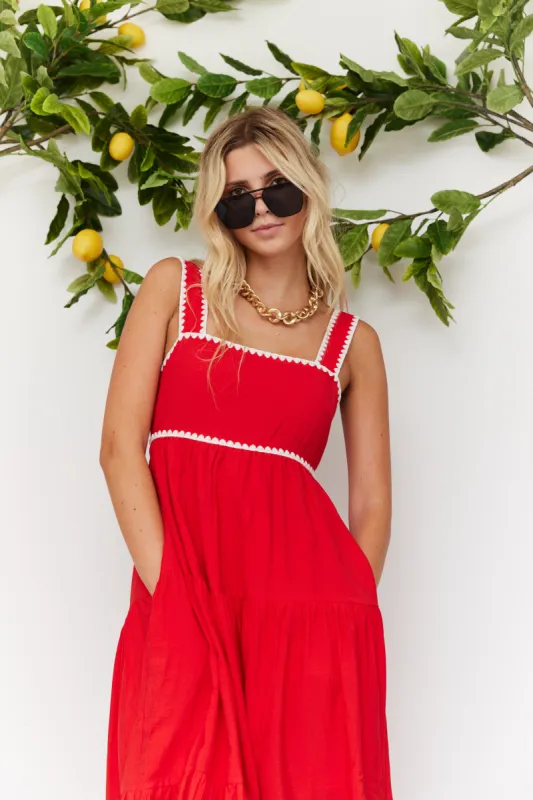 SALE - Alexa Tiered Midi Dress sold by fab'rik