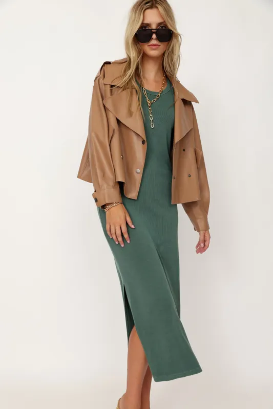 Eva Vegan Leather Jacket sold by fab'rik