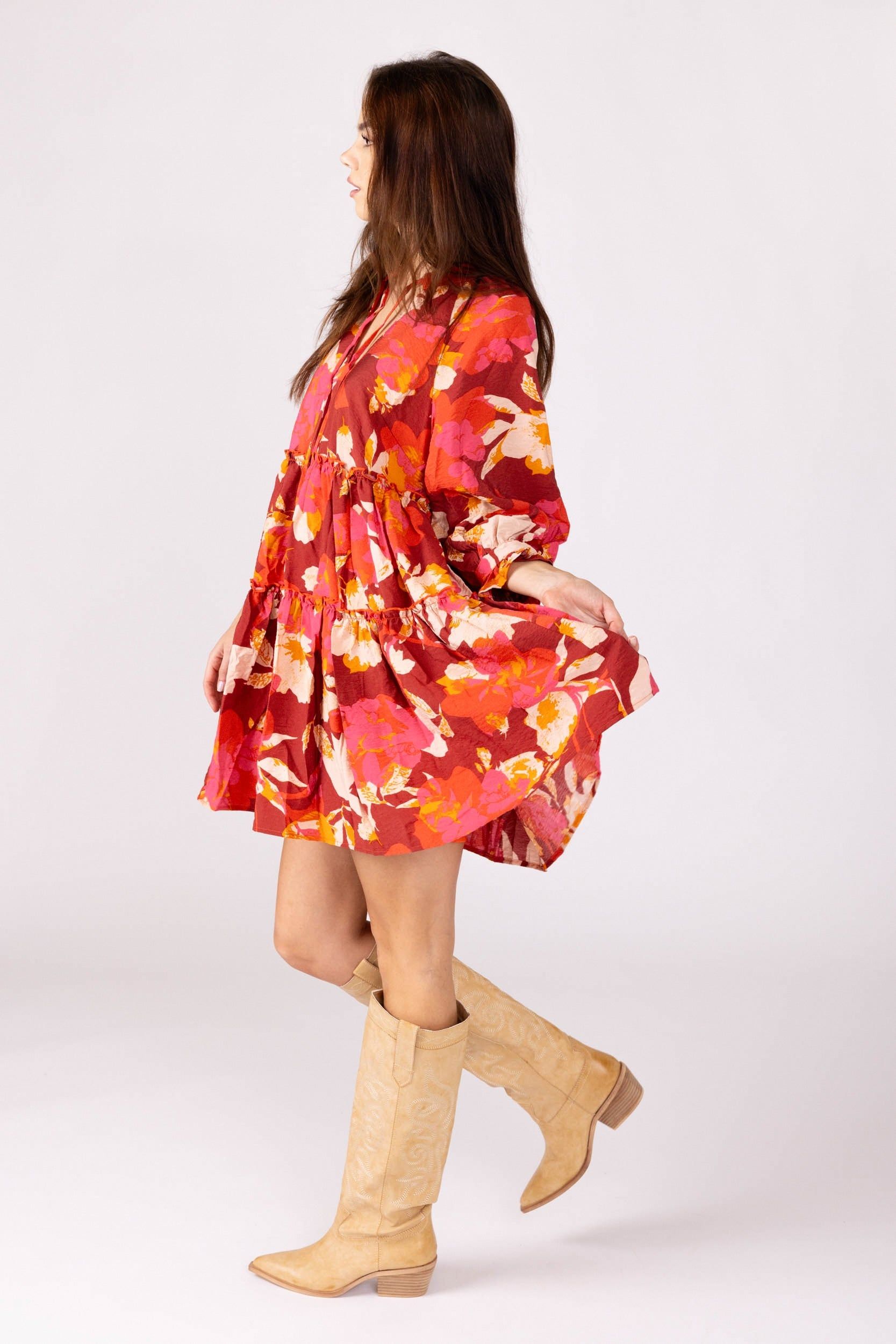 SALE - Dylan Tiered Mini Dress sold by fab'rik product image thumbnail 4