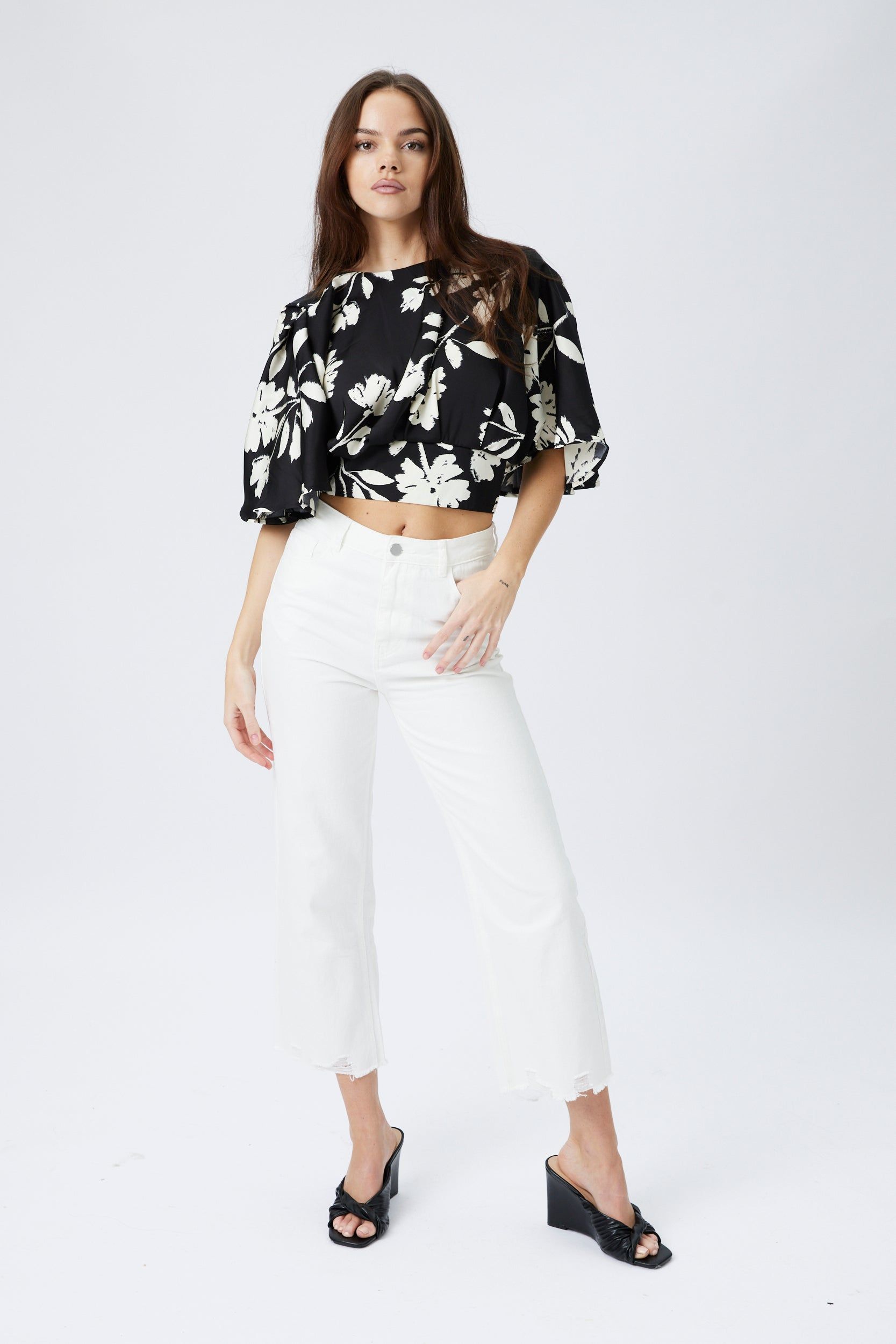 SALE - Ramsey Bottom Hemmed Distressed Pants sold by fab'rik