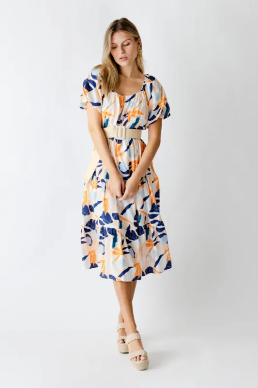 SALE - Clara Floral Midi Dress sold by fab'rik
