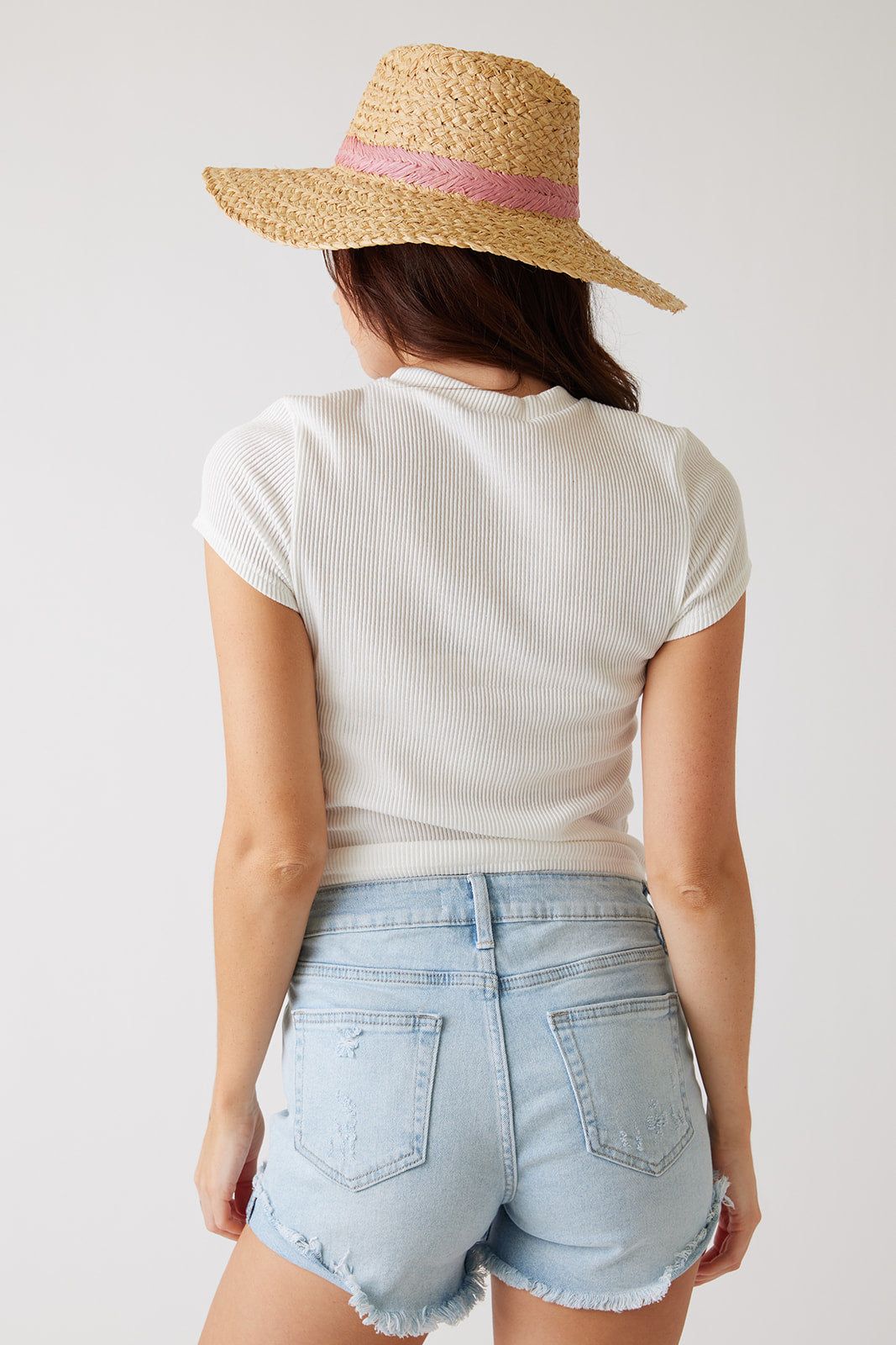 Layla Ribbed Knit Tee sold by fab'rik product image thumbnail 4