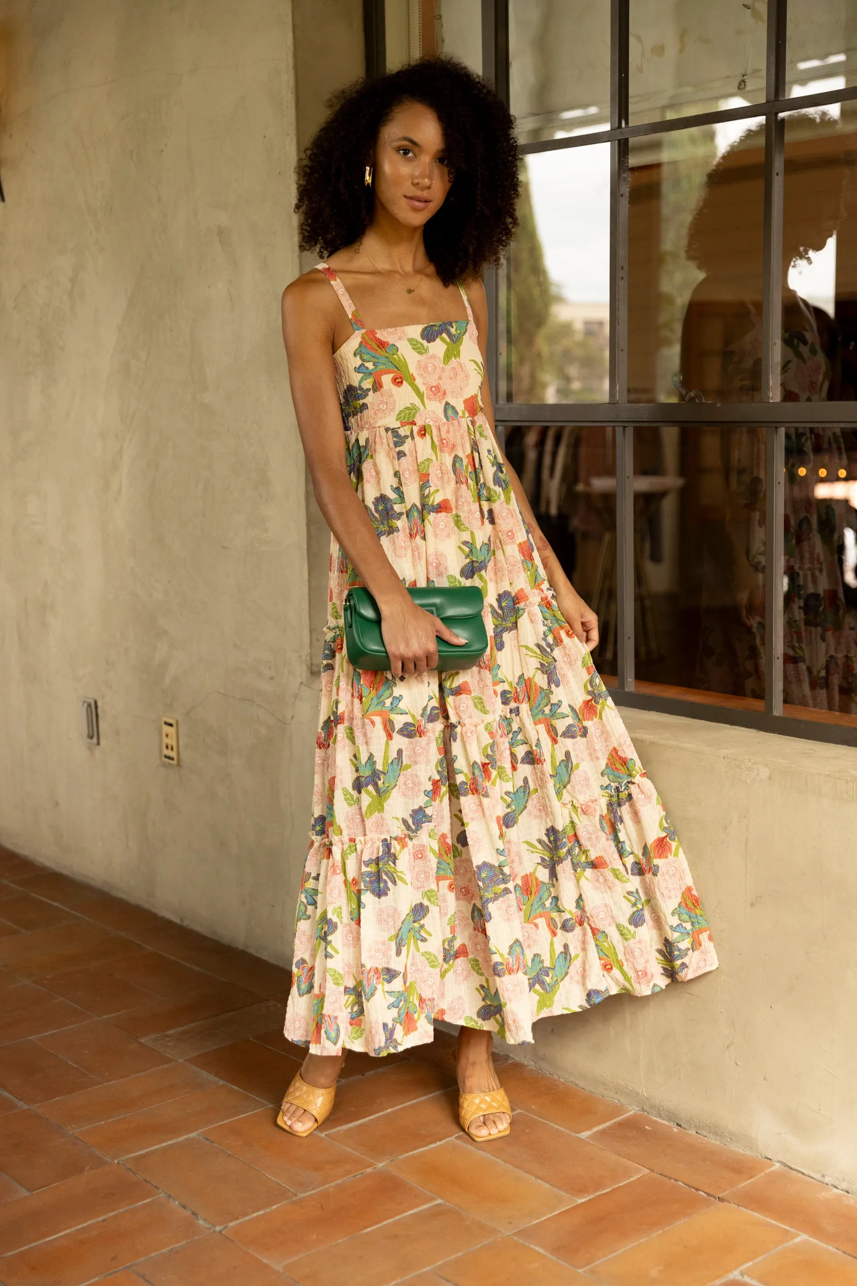 SALE - Leona Printed Maxi Dress sold by fab'rik