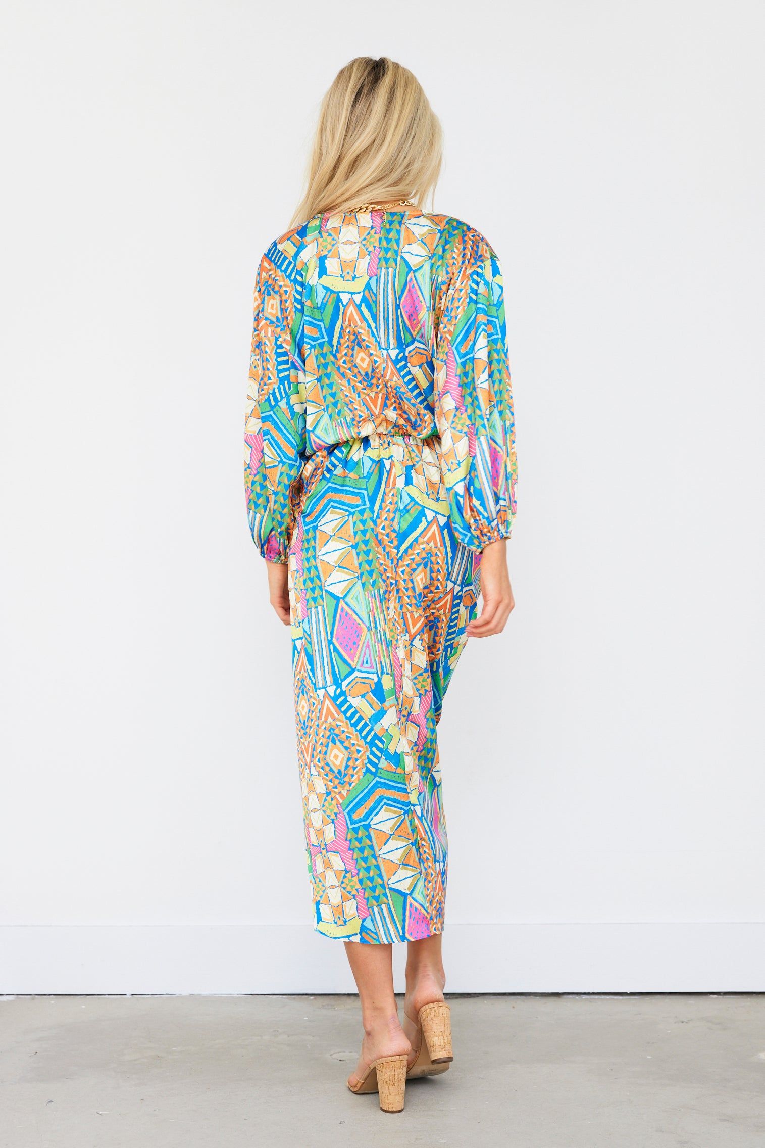 Wallace Print Tie Waist Dress sold by fab'rik product image thumbnail 4