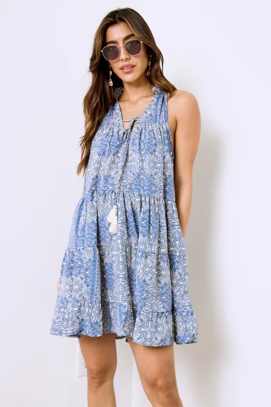 Carlos Tiered Mini Dress sold by fab'rik