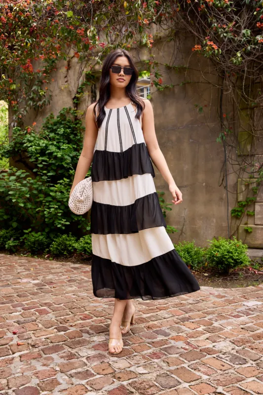 SALE - Chandler Ruffled Halter Maxi Dress sold by fab'rik