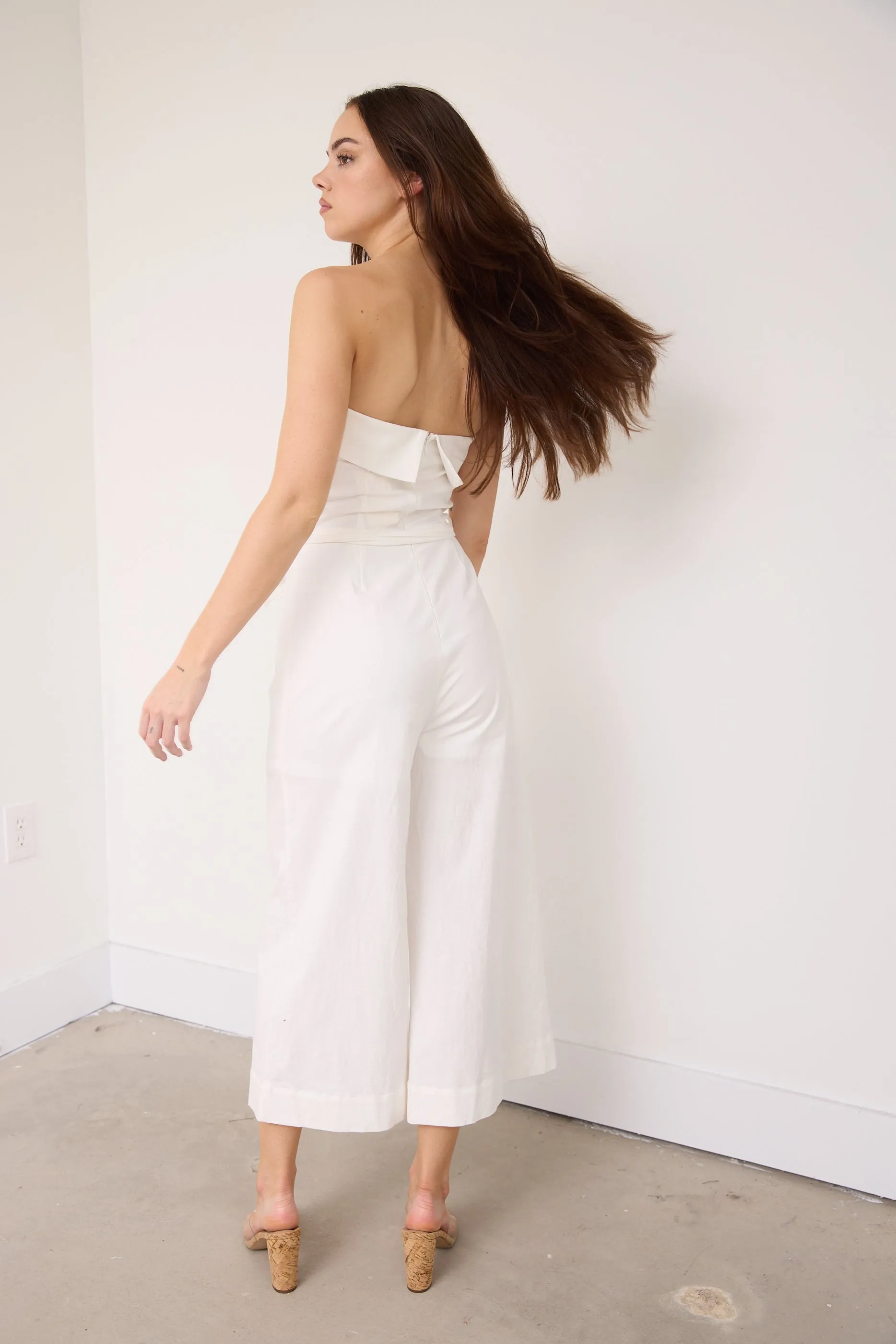 Kira Strapless Wide Leg Jumpsuit sold by fab'rik product image thumbnail 2